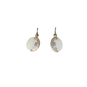 Earrings / Mother of Pearl / 925 Sterling Silver / Fortunoff / Vintage / EUC